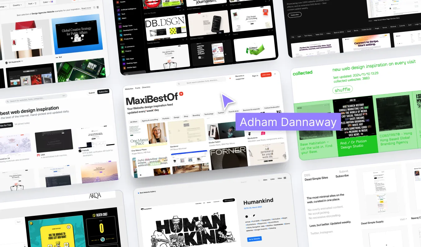 Web dizajn showcase Srbija - primer modernog UI dizajna